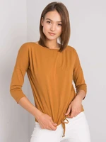 Light brown cotton blouse for women