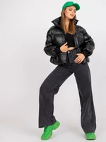 Women's Winter Jacket Without Hood - Black