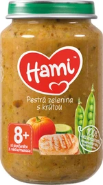 HAMI masozeleninový příkrm Pestrá zelenina s krůtou, 8+ 200 g