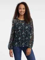 Black women's floral blouse ORSAY