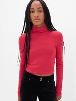 Coral Girl's T-Shirt with Turtleneck GAP
