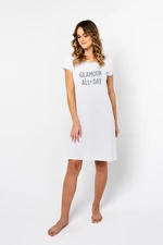 Glamour women's shirt with short sleeves - light melange