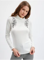 Orsay White Ladies Turtleneck - Women