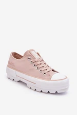 Fabric Sneakers on Big Star LL274151 Nude