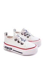 Kids Leather Sneakers BIG STAR KK374040 White