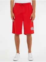 Red Men Shorts Tommy Jeans Modern Sport - Men