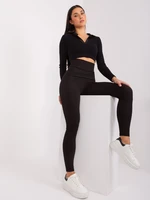 Black RUE PARIS high-waisted leggings