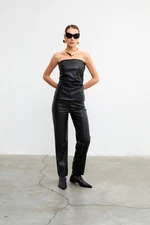 VATKALI Strapless leather top - Premium edition