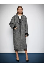 Koton X - Tulle Detailed Long Cachet Coat