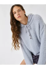 Koton Hooded Pile Sweater