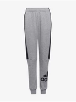 Grey boys' brindle adidas Performance sweatpants