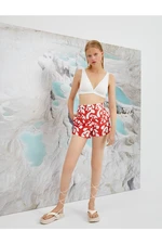 Koton Şahika Ercümen X - Patterned Shorts with Pockets