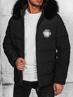 Men's Black Quilted Dstreet Winter Jacket