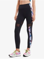 Black Desigual Lotus Women's Leggings - Women