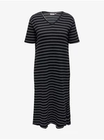 Black Women's Striped Maxi-Dress ONLY CARMAKOMA Fine - Ladies