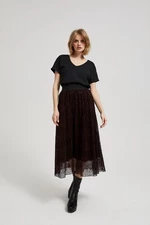 Flared midi skirt