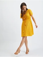 Orsay Yellow Women Patterned Dress - Women