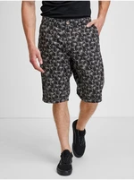 Black Mens Patterned Shorts Tom Tailor - Men