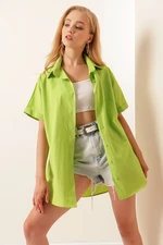 Bigdart 20120 Oversize Short Sleeve Shirt - A.green