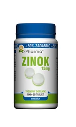 BIO PHARMA Zinok 15 mg 150 tabliet