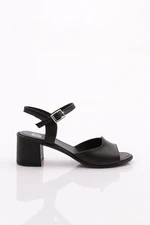 DGN 15-17 Women's Sandals Genuine Leather Black