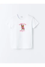 LC Waikiki Crew Neck Printed Short Sleeve Girl's T-Shirt