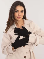 Black insulated women's gloves