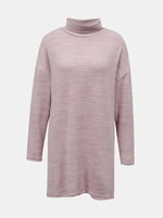 Pink long sweater with tally weijl stand-up collar