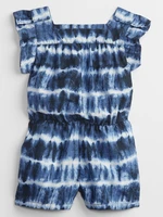 GAP Dětský overal tie-dye ruffle romper