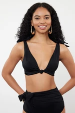 Trendyol Black Bralette Knotted Bikini Top