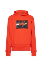 Tommy Hilfiger Sweatshirt - ICON EARTH BADGE HOODIE orange