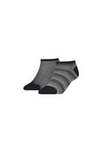 Tommy Hilfiger Socks - TH WOMEN SNEAKER 2P GRADIENT CHECK black