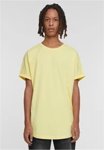 Men's Long Shaped Turnup Tee T-Shirt - Yellow