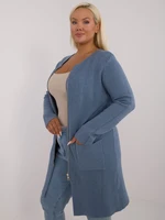 Blue long sweater in larger size