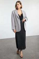 Trendyol Grey Extra Oversize Blazer Jacket