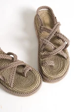 Capone Outfitters Wedge Heel String Women's Sandals