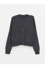 LC Waikiki V-nyakú sima hosszú ujjú női kötöttáru Cardigan