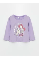 LC Waikiki Crew Neck Long Sleeve Printed Baby Girl T-Shirt