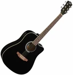 Eko guitars Ranger CW EQ Black Guitare Dreadnought acoustique-électrique