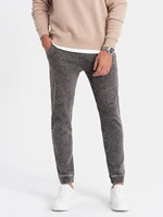 Ombre Men's marbled denim JOGGERS pants - gray