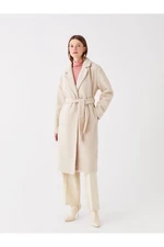 LC Waikiki Women's Jacket Collar Plain Stash Coat