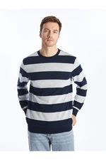 LC Waikiki Crew Neck Long Sleeve Striped Men's Sweatshirt