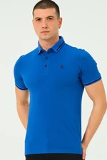 T8586 DEWBERRY MEN'S POLO NECK T-SHIRT-STRAIGHT SAKS