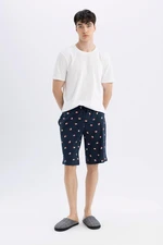 DEFACTO Regular Fit Patterned Pocket Shorts Pajama Bottoms