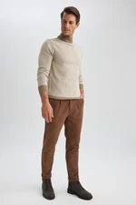 DEFACTO Corduroy Trousers Tailored Fit Pocket Straight Leg