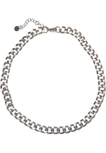 Big Saturn Basic Necklace - silver color