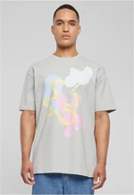 Abstract oversize t-shirt of light asphalt