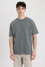 DEFACTO Boxy Fit Crew Neck Short Sleeve Basic T-Shirt