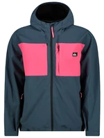 Pink-Blue Men's Lightweight Jacket with Hood Quiksilver Lizard Head - Men