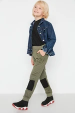 Trendyol Khaki Boy With Stripe Detailed Knitted Sweatpants